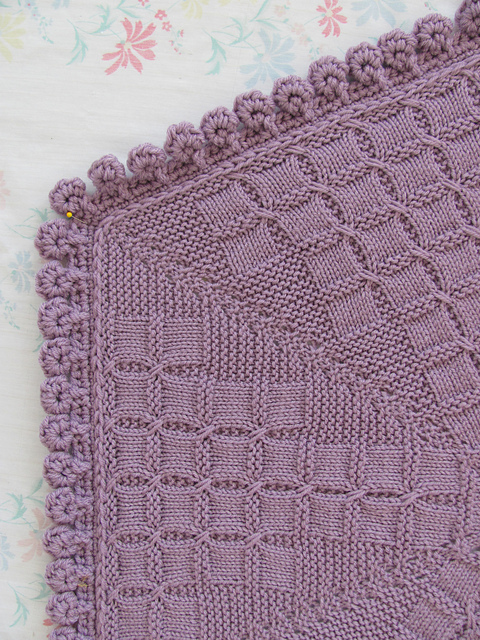Lavender Hex one of 5 afghans in one pattern