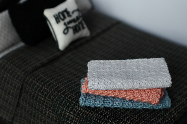 Faux Blankets for Dollhouse
