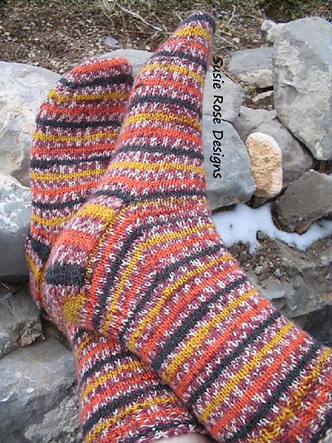 The No Wrap Toe Up Socks