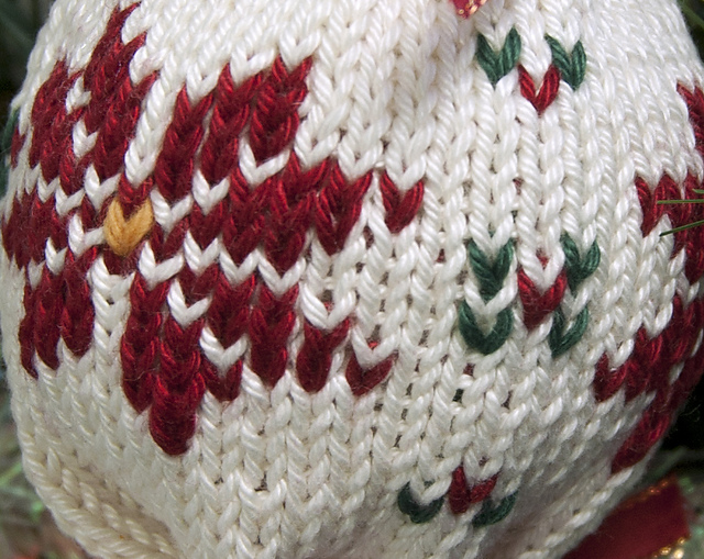 Round Poinsettia Ornament