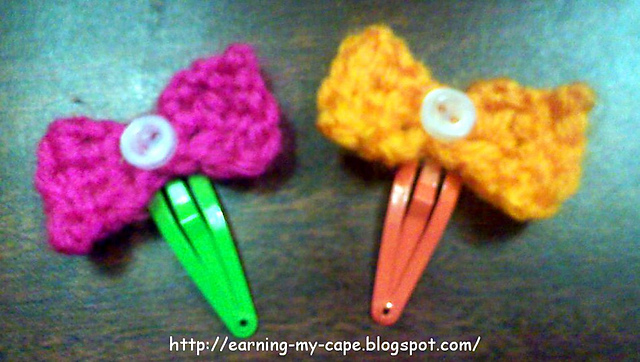 Buttons and Bows Hair Clips (5 minute craft)