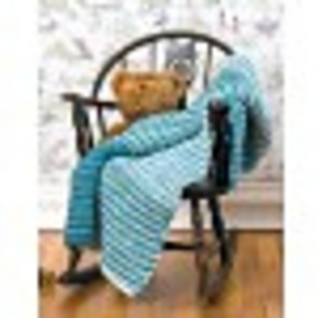 Teal Stripe Blanket