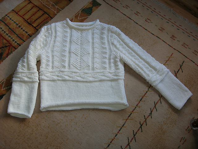 # 07 Wollpulli mit attraktiven Strickstrukturen