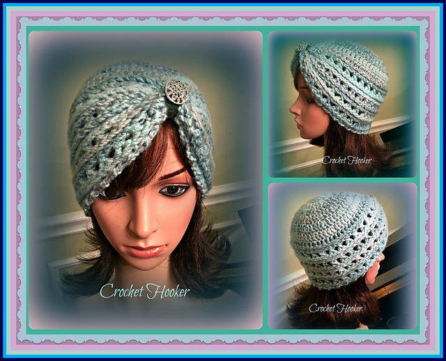 Criss Cross Turban Cloche