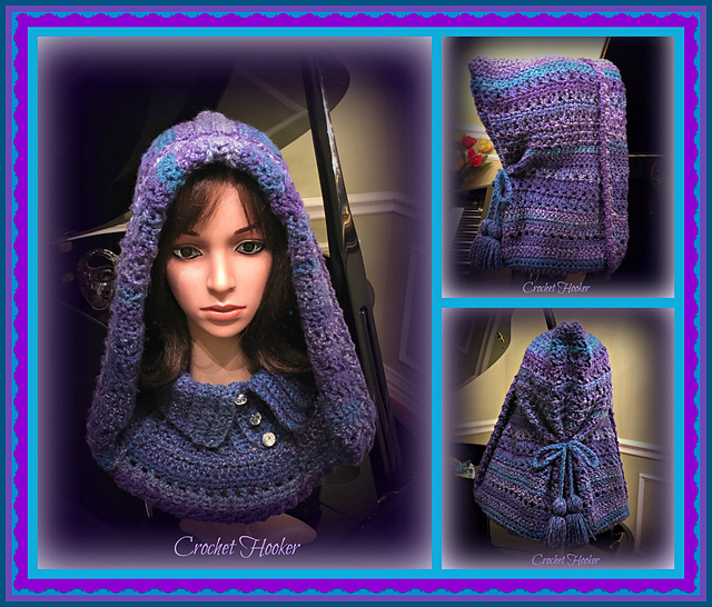 Bohood Boho/Renaissance Hooded Turtleneck Cowl