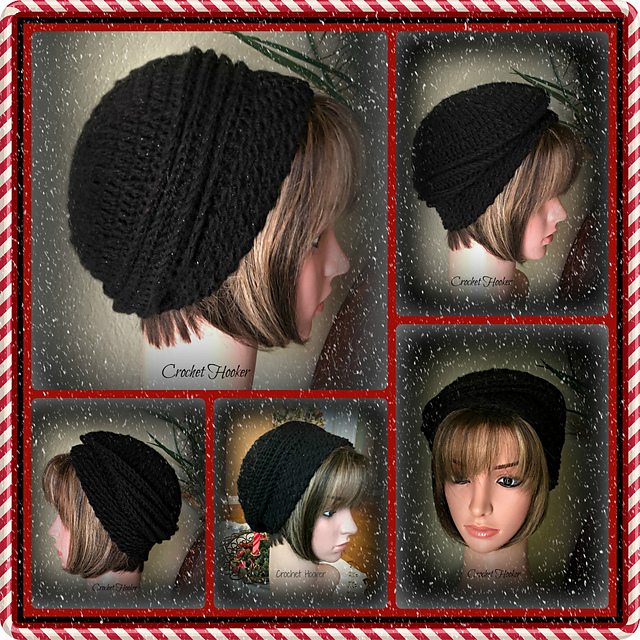 The Ebony Slouchy/Beret