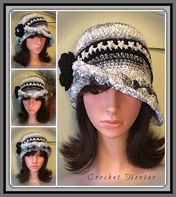 LeElegant Vintage Look Boho Cloche