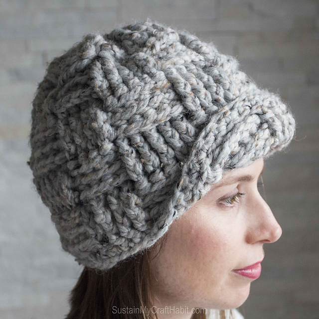 Knitting Basket Weave Crochet Hat An Womens Basket Weave Crochet