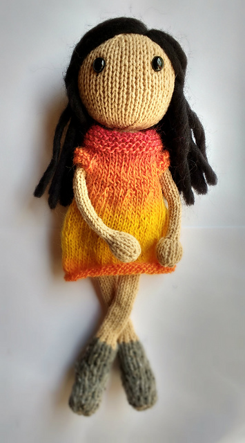 Knitted doll JOHANKA