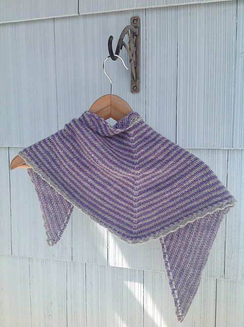 Sumptuous Stripes Shawlette