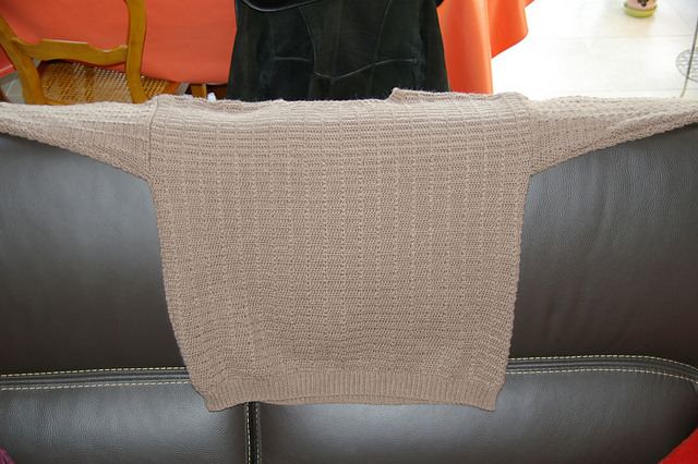Pull homme chaînette taupe