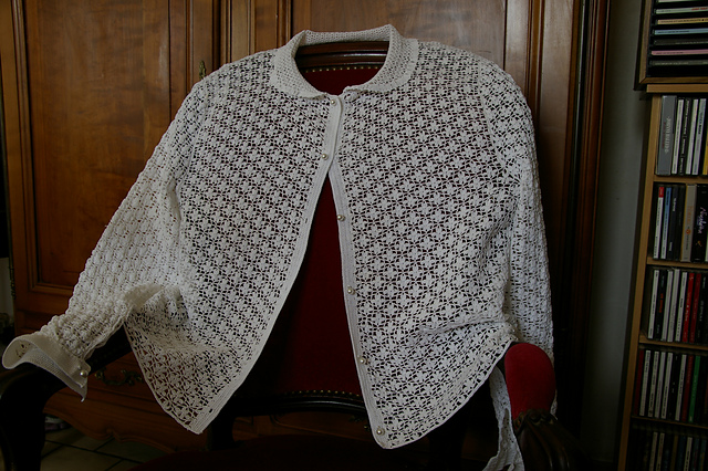 Chemisier en dentelle blanc