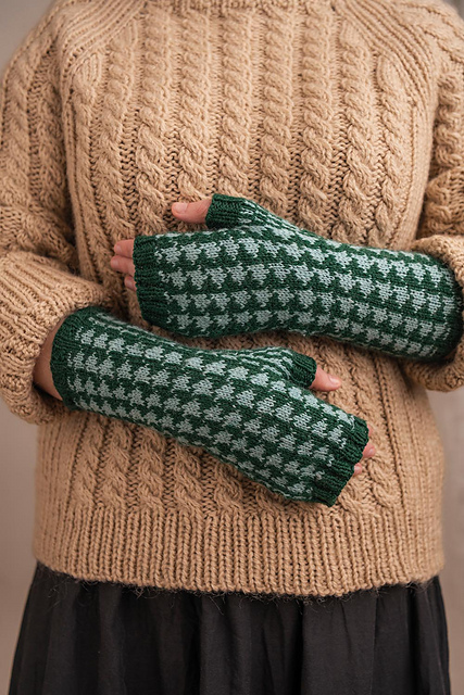 Umeå - fingerless mittens
