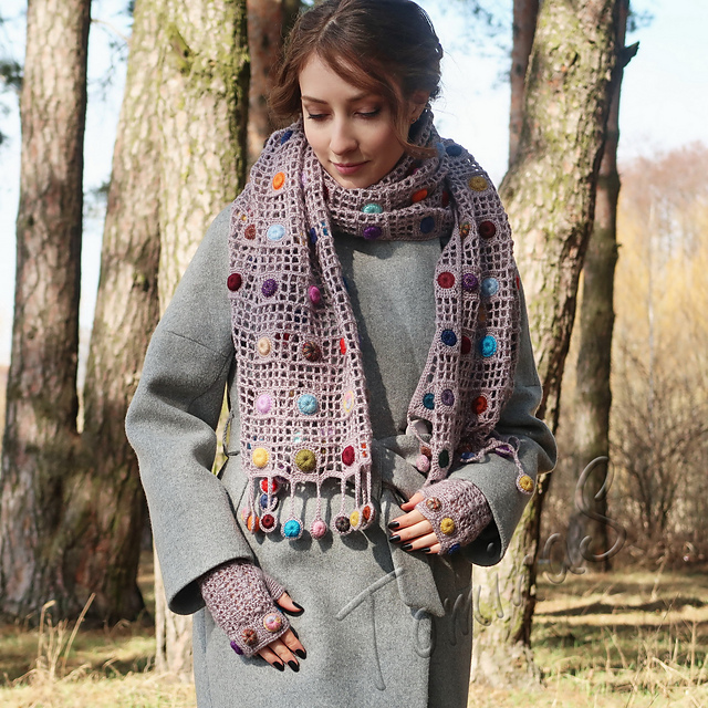 CARAMEL DRAGEES scarf