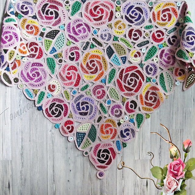 Ravelry: SvetlanaTomina's Waltz of the Flowers shawl