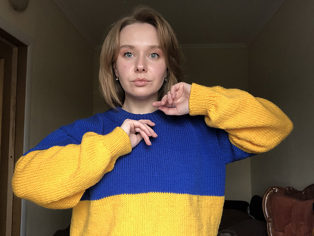 Patriotic jumper for women