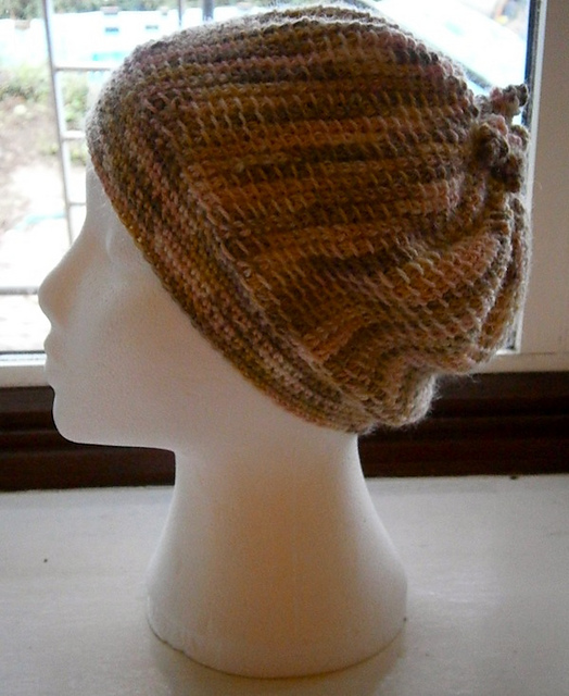 Tunisian Sideways Hat