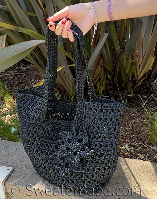 #379 Open Weave Crochet Bag