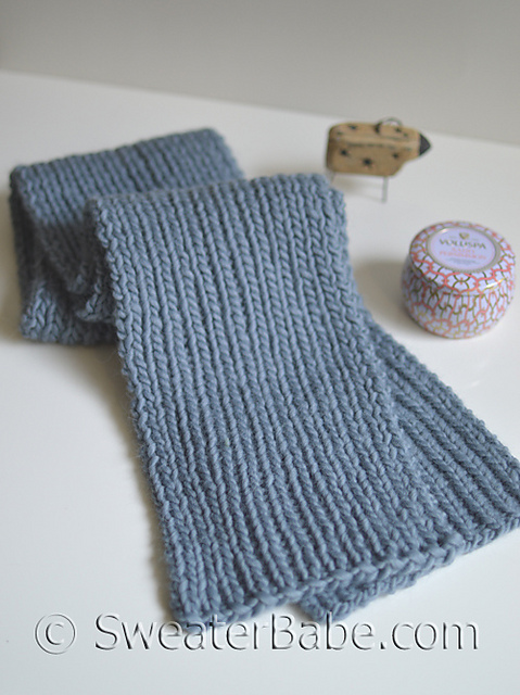 Ravelry: Ribbed Scarf pattern by SweaterBabe