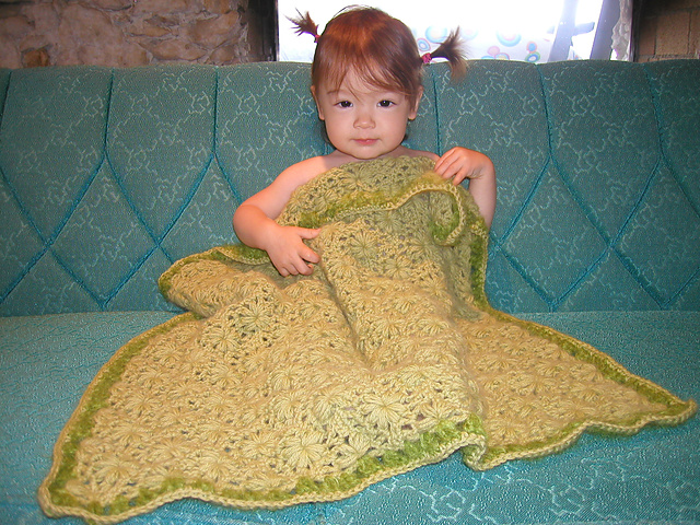 #35 Lux Flowery Baby Blanket