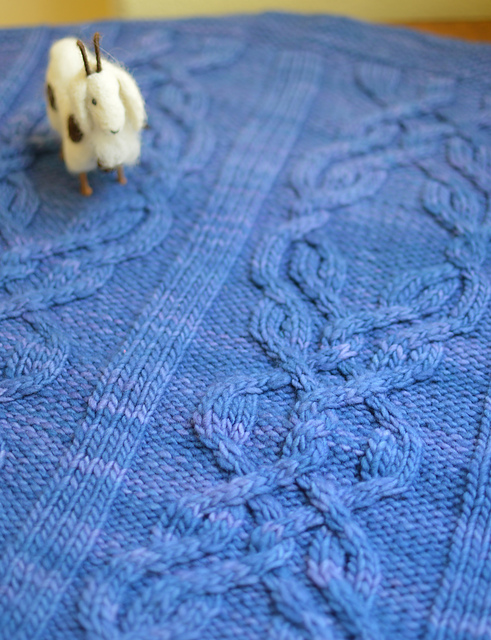 #150 Malabrigo Luxe Cabled Blanket