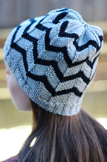 Zig Zag Free Crochet Chevron Hat Pattern Crochet Pattern, Patron
