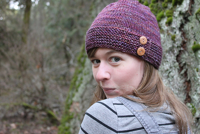 Ravelry: Garter Stitch Button Band Hat pattern by Valya Boutenko