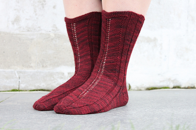 Scarlet Autumn Socks