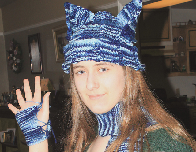 "Russian Blue" Cat-Ear Hat