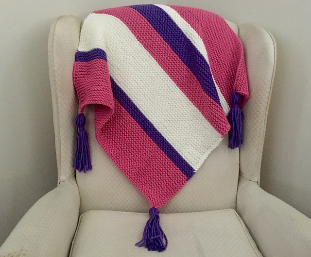 Paige Color Block Baby Blanket