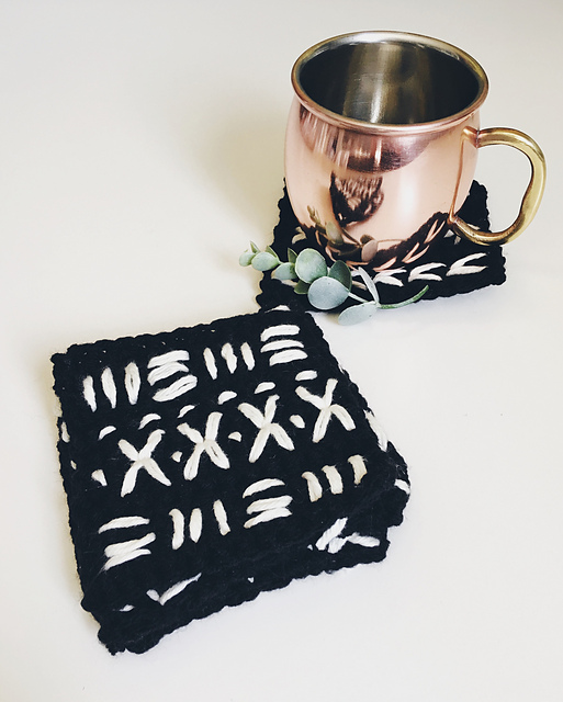 Mudcloth Drink Coasters
