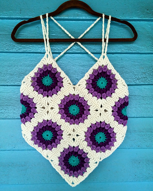 Sunburst Granny Square Tank