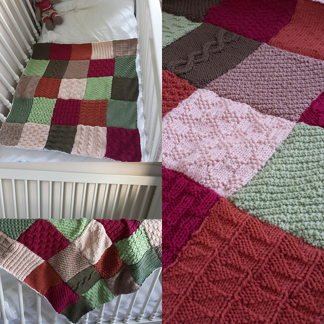 Mckay Pattern Ravelry: Patchwork Sampler Baby Blanket pattern by Catherine McKay