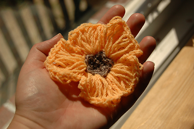 Radiant Crochet Flower