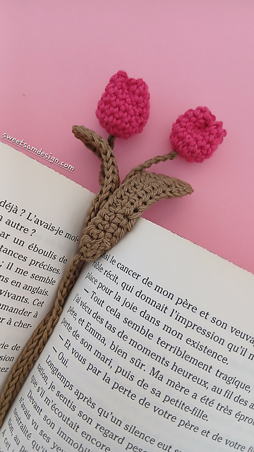 Rosebud  Flower Bookmark