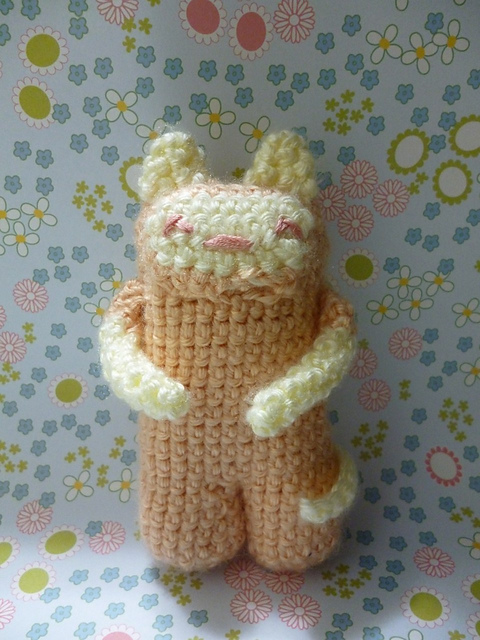 Pocket Pal Robot Kitty Amigurumi Plushie