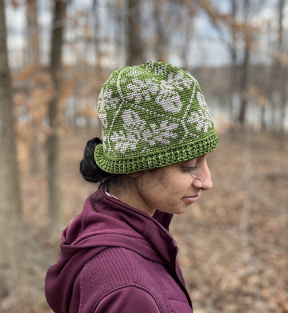 Acorn and Oak Hat (Crochet)