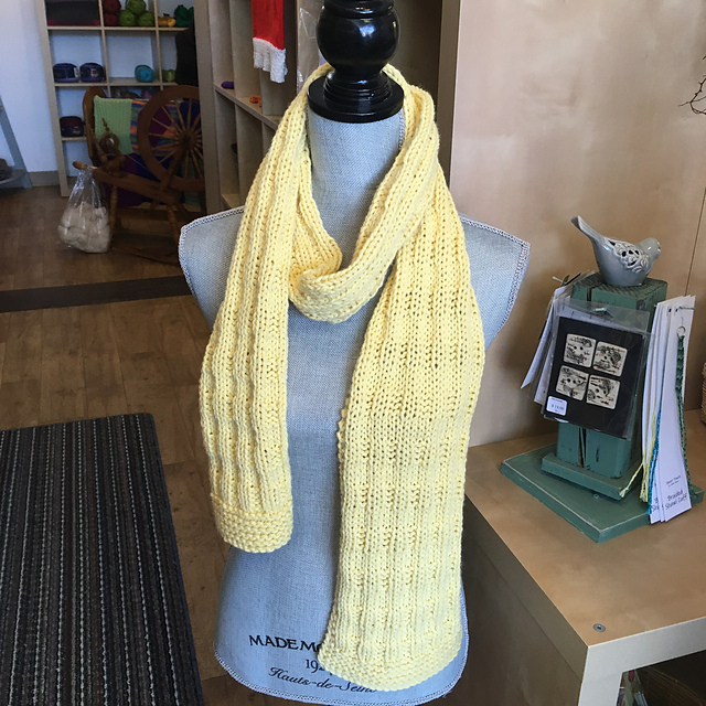 Bulky Waffle Scarf