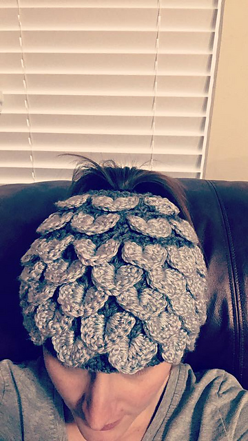 Dragonscale Messy Bun Hat
