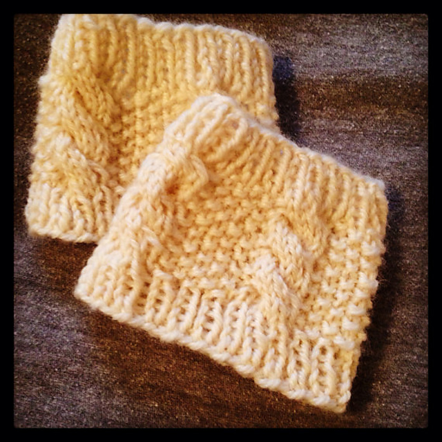 Simple Cable Boot Cuff Teen or Adult