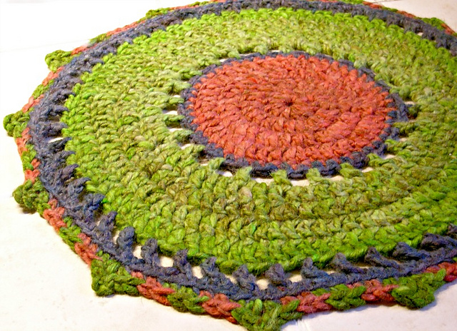 Round Rainbow Rug