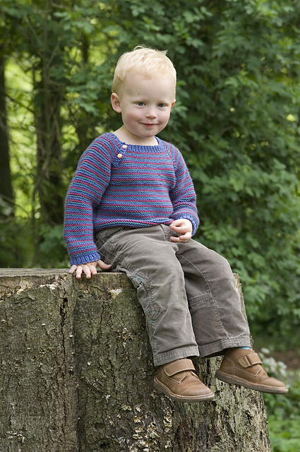Retstrikket bluse
