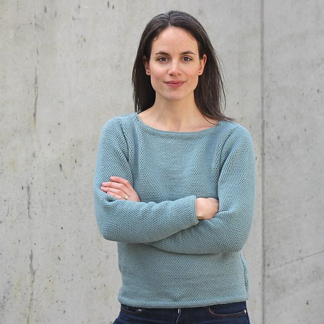 Boat neck sweater