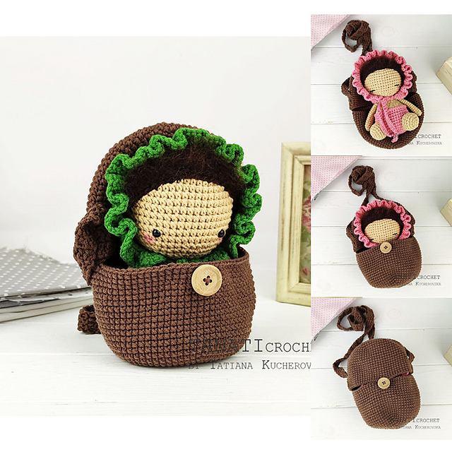 Hatching bag baby doll