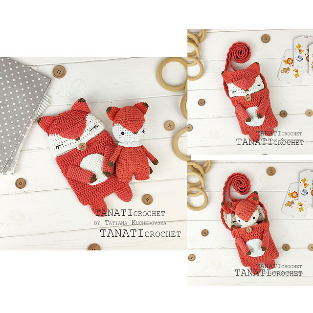 Sleeping bag and toy fox