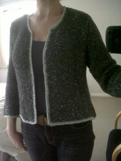 2052 Ladie’s Jacket with Crocheted Edgings