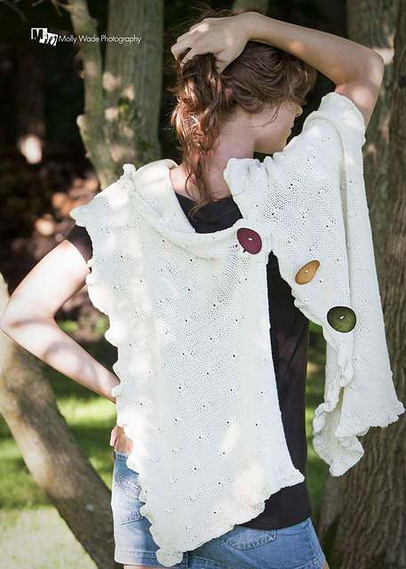 Big Button Shawls