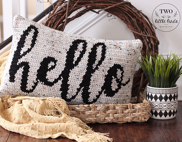 The {Hello} Pillow