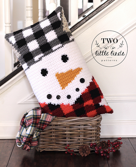 The {Chilly Snowman} Pillow
