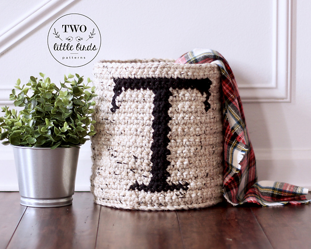 Hunter Monogram Basket
